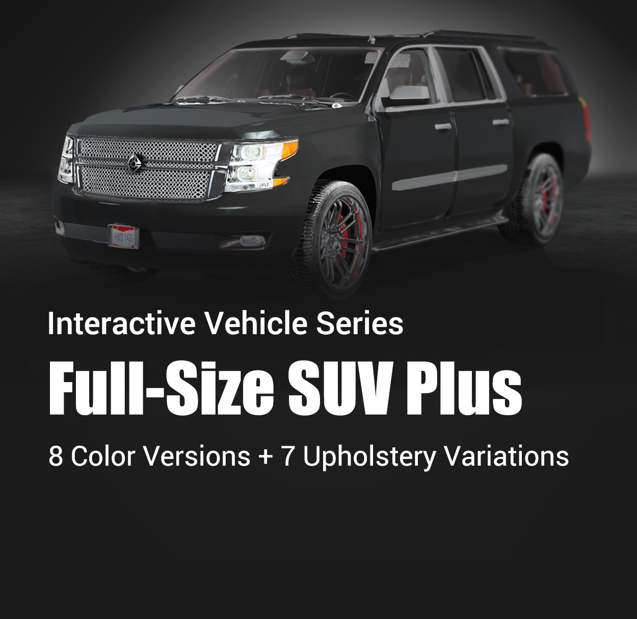 modern car-3d full-size suv